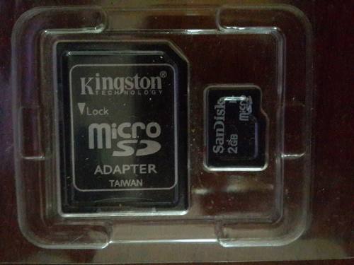 Micro Sd Sandisk 2gb Con Su Blister