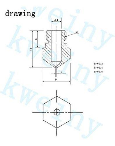 Para Impresora Kweiny Mk10 Hotend Kit 3d Makerbot Uvfz