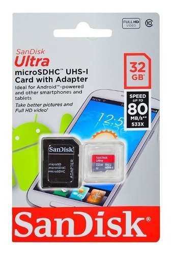 Sandisk Ultra 32gb Full Hd Video Clase 10