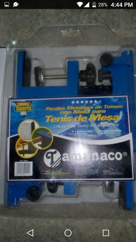 Malla De Tenis Ping Pong Con Parales Metalicos Tamanaco