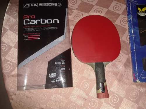 Raqueta Tenis De Mesa, Ping Pong, Stiga Pro Carbon