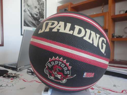 Pelota De Basketball Nylon Spalding Logo Toronto Raptors