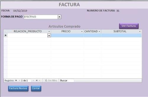 Sistema De Ventas Y Facturación Diaria Sencillo 1.0