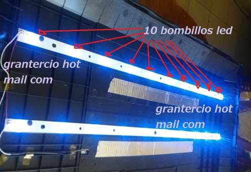 Tira Led Para Tv Chino L39f6 En 15 Norteños Imagen Real