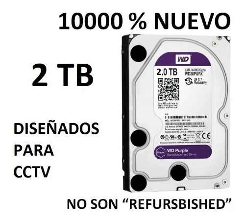 Disco Duro Western Digital Purple 2tb Wd20purx Nuevo Sellado