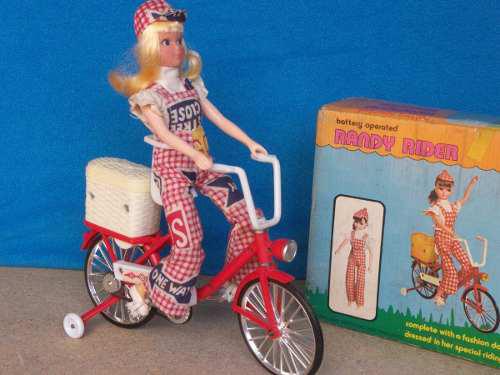 Juguete Randy Rider Muñeca Vintage Bicicleta Tipo Barbie