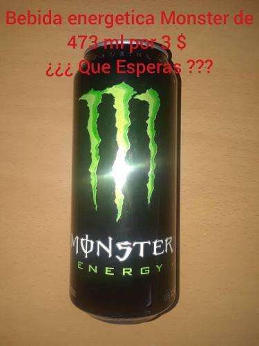 Lata Individual De Bebida Energetica Monster / Super Precio