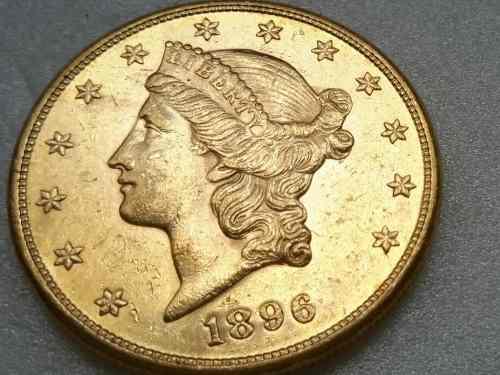 Moneda De Oro Ley 900 22 Kts Coleccion 20d 1896 Beachin