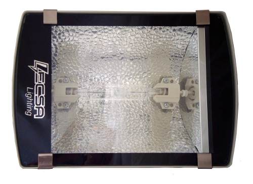 Reflector Metal Halide 150w 220v Con Bombillo Doble Contacto