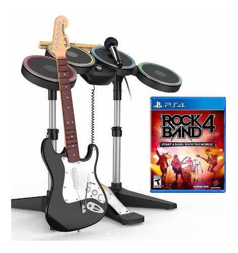 Rock Band 4 Ps4 Guitarra + Batería + Micrófono Playstation