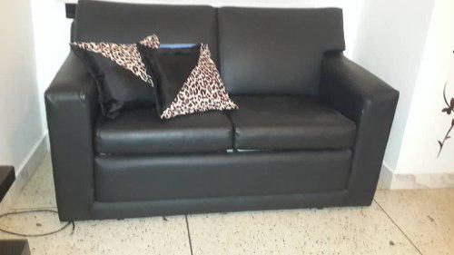 Sofa Cama De Semi Cuero 2 Puestos Oferta