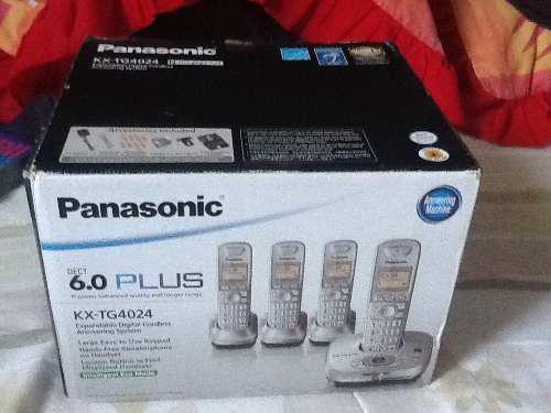 Teléfono Panasonic Inalámbrico Cons4 Extenciones Kx-tg4024