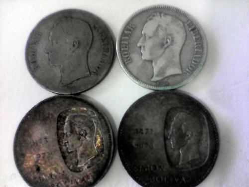 Colección Monedas De Plata 10 Y 5 Bolivares