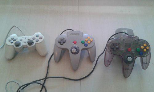 Controles De N64, Play Station Y Cargador De N64.