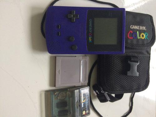 Game Boy Color Con Bolso Y Dos Juegos