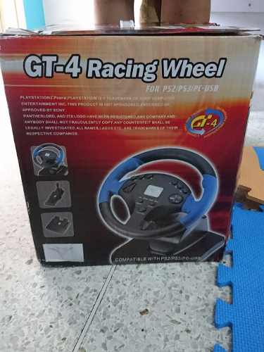 Gt4 Racing Wheel Para Ps2 Ps4 Pc - Usb
