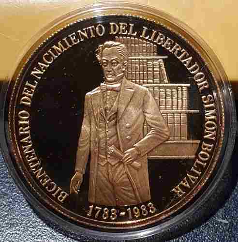 Moneda De Oro Ley 900 Bicentenario Libertador Simon Bolivar