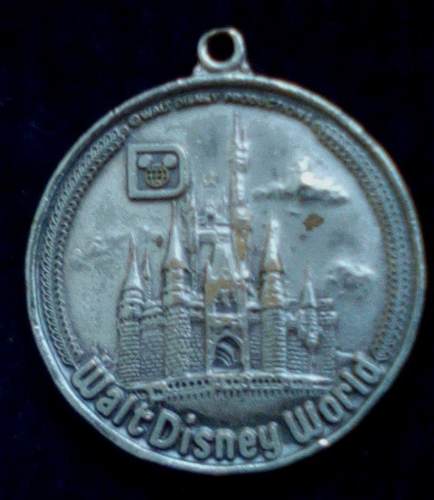 Moneda Walt Disney World Blanco Medalla De Bronce Llavero