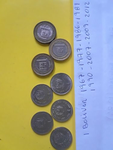Monedas Venezolanas 1bs Fuera De Circulacion