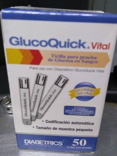 Glucoquick Vital Diabetrics Tirillas Caja 50unidades 7$