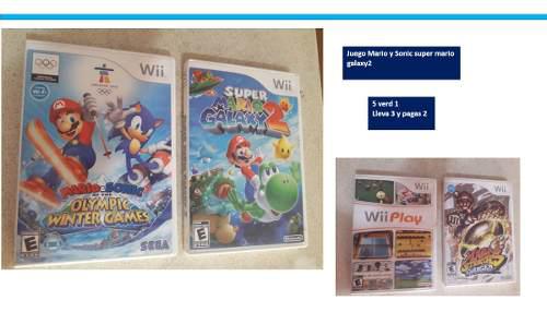 Juego Wii Mario Sonic Super Mario Galaxy2 Cd Original