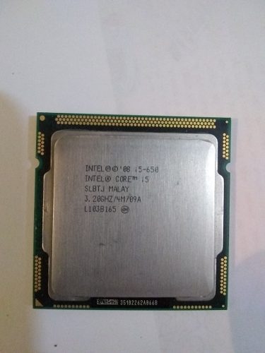 Procesador Intel Core I5 Modelo 650 Socket ra. Gener.