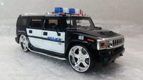 Hummer H2 Police Coleccion Jada Toys Escala1/24 Prec 20 Vdes