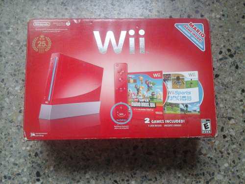 Nintendo Wii Edicion Aniversario Nuevo 100v Negociable