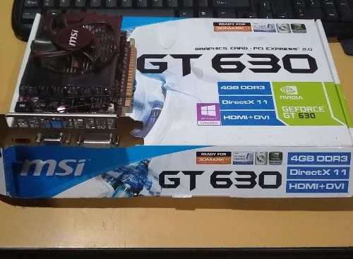 Nvidia Geforce Gt 630 Tarjeta De Video 4 Gb Ddr3 Msi