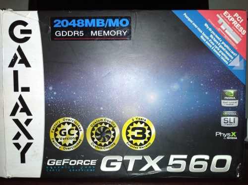 Tarjeta De Video Gtx 560 Geforce Galaxy 2gb Ddr5