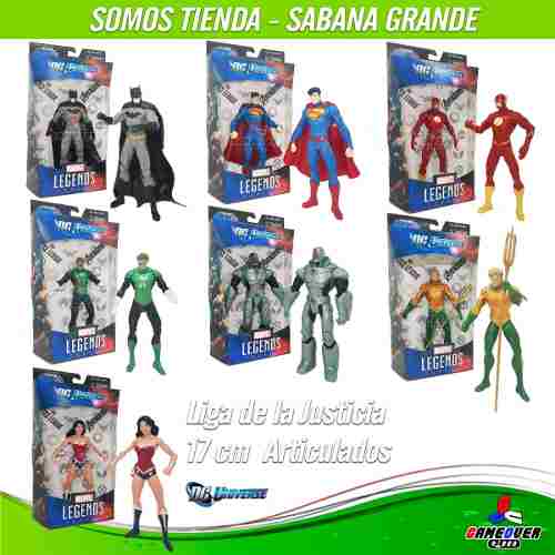7 Muñecos Liga Justicia Héroes Dc Comics Somos Tienda