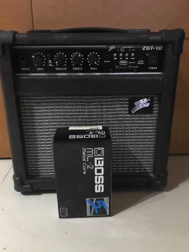 Amplificador Y Pedalera De Guitarra Eléctrica Boss