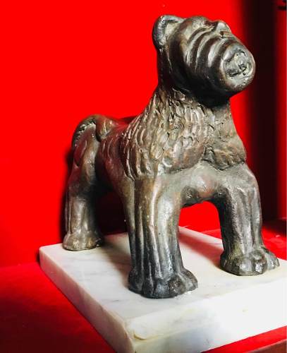 Escultura Animal Abstracto De Bronce Macizo