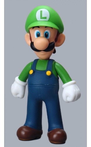 Figura Luigi Bros Coleccionable Nintendo Muñeco Juguete