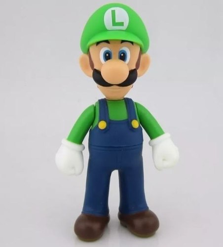 Figura Mario Bros 20 Cm Colecciona-ble Luigi Muñeco 