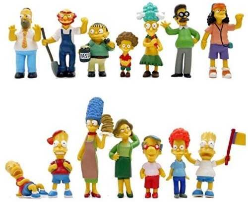 Figuras O Muñecos De Los Simpsons. Set 14 Figuras. Juguetes