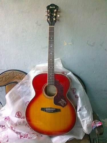 Guitarra Acústica Ibanez Con Afinador