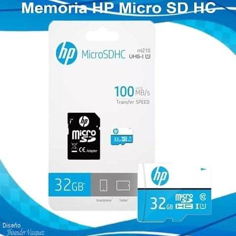 Memoria 32 Gb Micro Sd Con Adaptador Marca: Hp