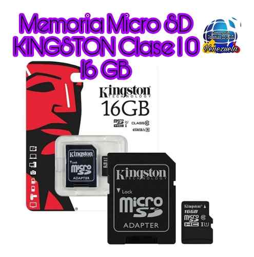 - Memoria Micro Sd Kingston 16gb /clase 10/canvas Select