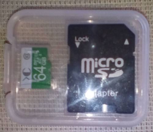 Memoria Microsd De 64 Gb Con Adaptador.