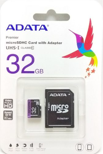Memoria Microsd-hc 32gb Adata Clase mb/s Original C/ad