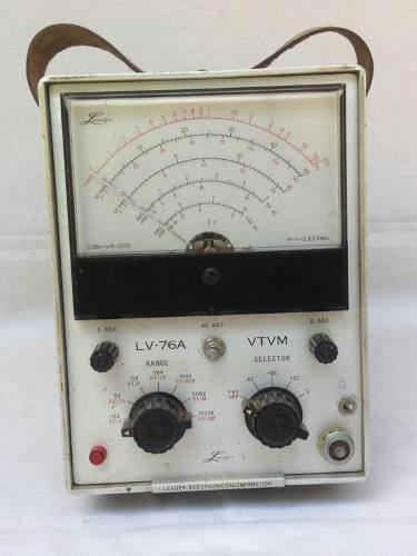 Voltimetro Tester Antiguo De Coleccion Marca Leader