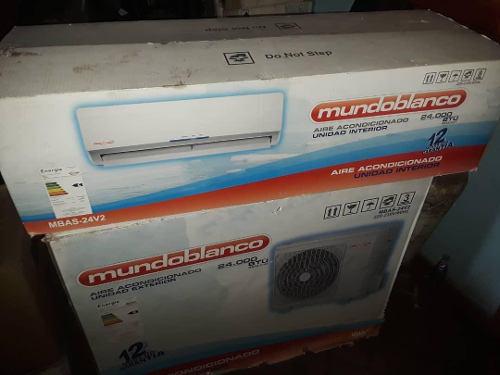 Aire Acondicionado 24000btu Split 220v Mundo Blanco