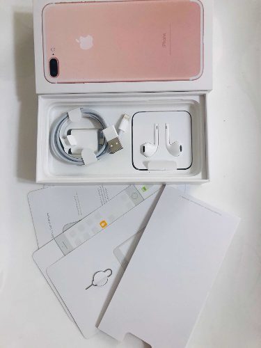Caja iPhone 7 Plus Rose Gold Con Accesorios