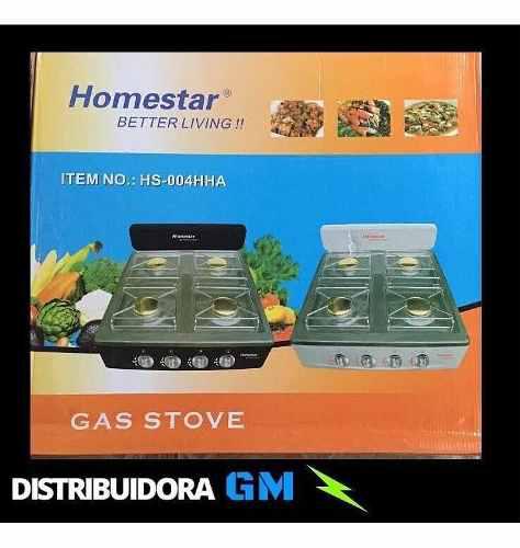 Cocina A Gas 4 Hornillas Homestar.