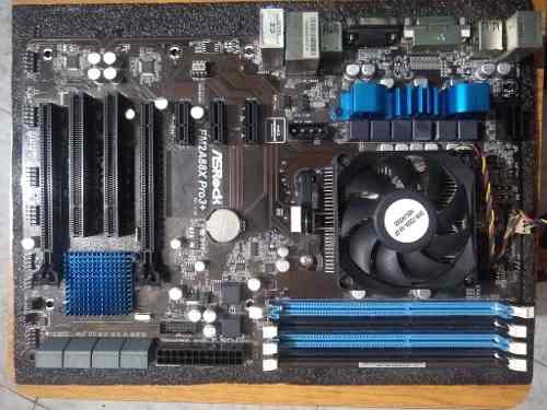 Combo Tarjeta Madre Asrock Fm2 A88 X Pro3 + Amd A