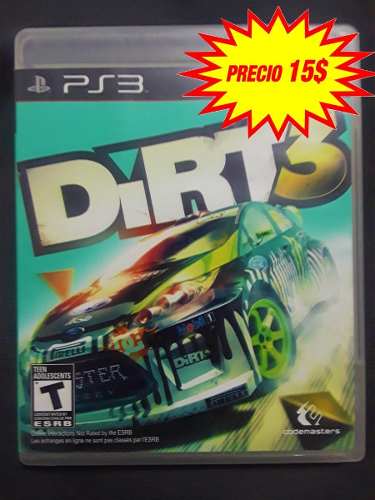 Juego Dirt3 Play Ps3 Original Formato Blu-ray 10$