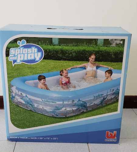 Piscina Inflable Familiar Rectangular 305cm X 183cm X 56cm