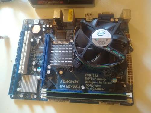 Tarjeta Madre Asrock Con Core2duos/4gbddr3 + Fuente De 700w