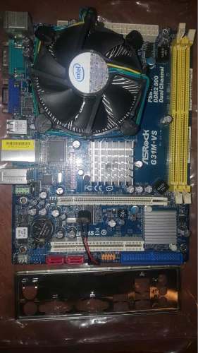 Tarjeta Madre Intel Core 2 Duo + Ram 2gb